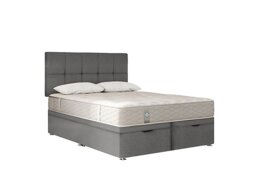 Sealy - Eaglesfield Ottoman Divan Set - Super King - Wool Silver Fox
