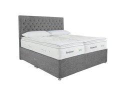 Sleepeezee - Natural Touch 3000 Pillowtop Zip and Link Divan Set with Continental Drawers - Tweed Grey