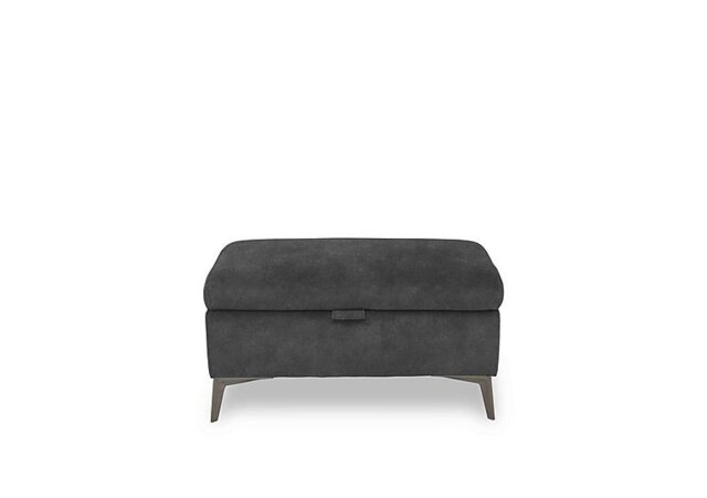 Ezra Fabric Storage Footstool - Dexter Shadow