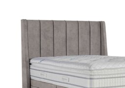 Sleepeezee - Vail Floor Standing Headboard - King Size - Daytona Silver