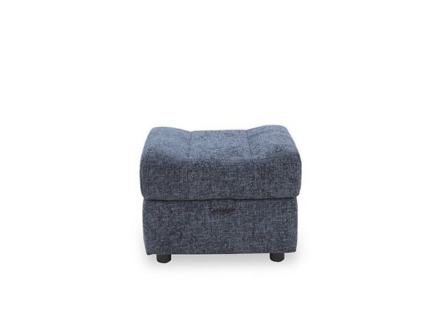 Aero Fabric Storage Footstool - Hopsack Midnight