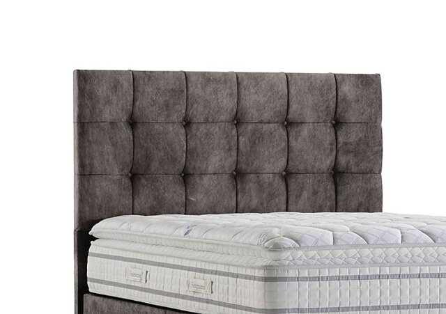 Sleepeezee - Apex Floor Standing Headboard - King Size - Dapple Mink