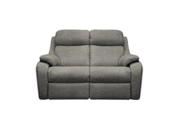 Kingsbury 2 Seater Fabric Power Recliner Sofa - Mirage Slate