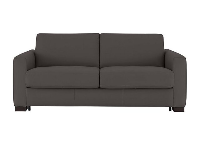 Nicoletti - Alcova 3 Seater Leather Sofa Bed with Box Arms - Torello Grigio Scuro - Sofas and Armchairs - In Time for Christmas