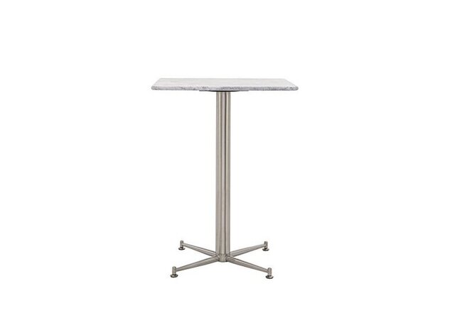 Cortina Square Bar Table - 60-cm - Carrara Marble