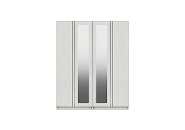 London Bedrooms - Kings Cross 4 Door Wardrobe with 2 Mirrors - White