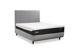 TEMPUR - Arc Disc Ottoman Bed Frame with Vertical Headboard - King Size - Natural Ash