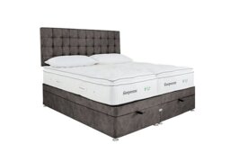 Sleepeezee - Natural Touch 2000 Pillowtop Zip and Link End Ottoman Divan Set - Dapple Mink
