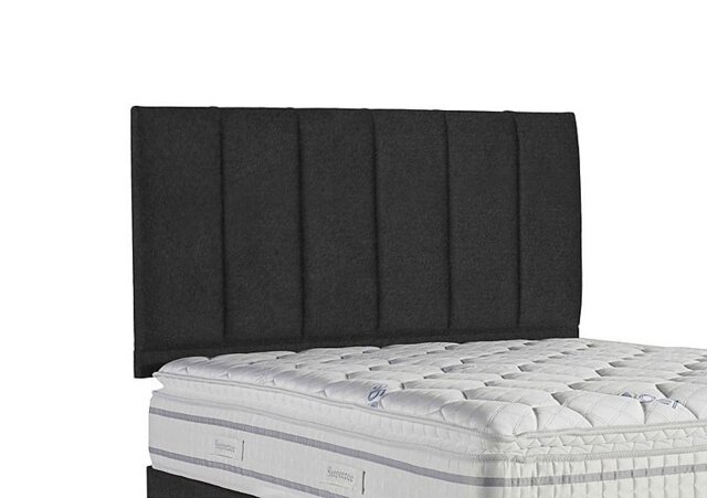 Sleepeezee - Spire Strutted Headboard - Small Double - Tweed Charcoal