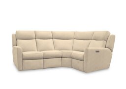 G Plan - Wren Small Fabric Corner Sofa with Power Recliner - Stingray Linen