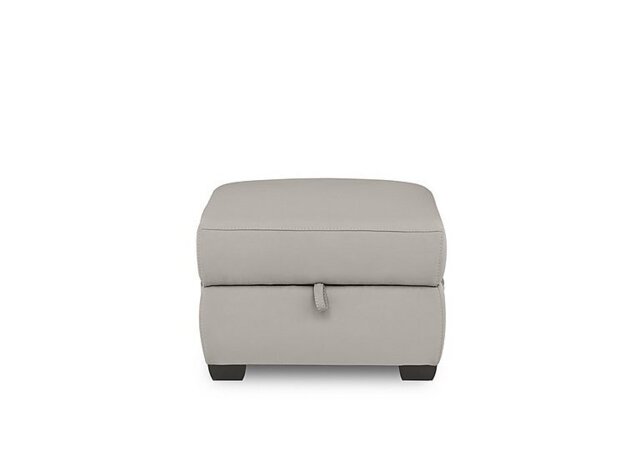 World of Leather - Brescia NC Leather Storage Footstool - Feather