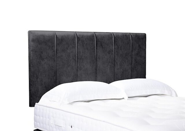 Artisan Collection Rhodes High Strutted Headboard - Single - Daytona Coal