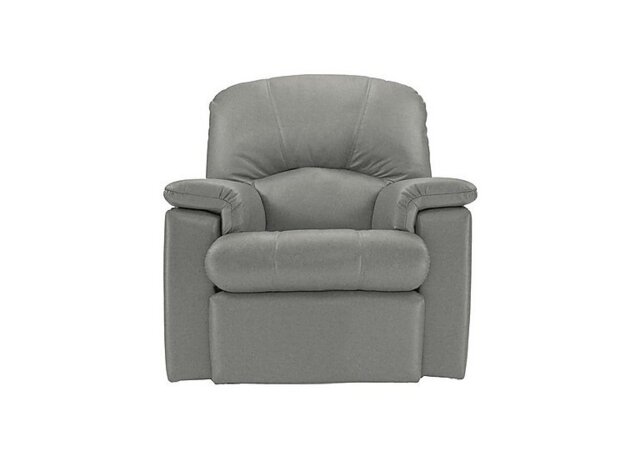 G Plan - Chloe Leather Manual Recliner Armchair - Texas Charcoal