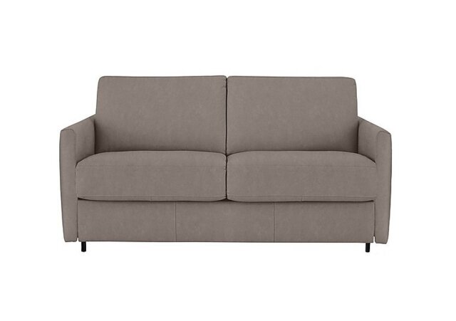 Nicoletti - Alcova 2 Seater Fabric Sofa Bed with Slim Arms - Flambe Tortora