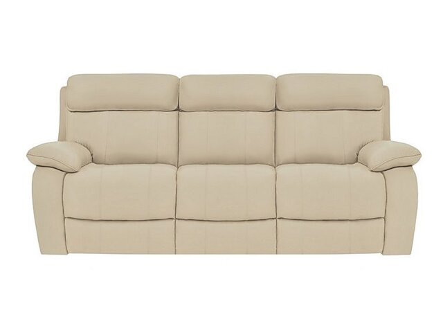 World of Leather - Moreno 3 Seater NC Leather Sofa with Power Recliner - NC Bisque - Sofas and Armchairs - In Time for Christmas