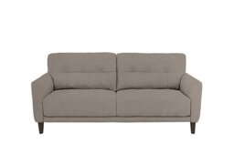 Uno Fabric 3 Seater Sofa - Silver