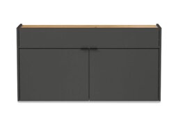 Ameca Wide Multipurpose Cabinet - Graphite