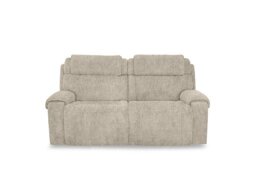 World of Leather - Hollywood Fabric 3 Seater Sofa - Cream