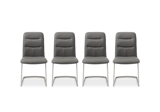 Cashmere Set of 4 Dining Chairs - Charcoal