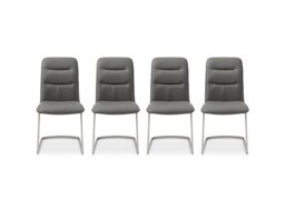 Cashmere Set of 4 Dining Chairs - Charcoal