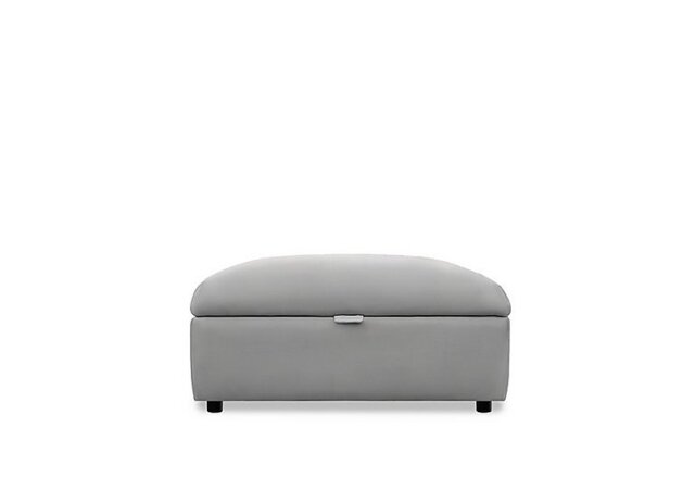 Parker Knoll - Hudson 23 Leather Storage Stool - Roma Steel