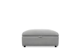 Parker Knoll - Hudson 23 Leather Storage Stool - Roma Steel