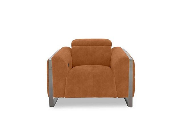 Gisella Fabric Power Recliner Chair with Power Headrest - Dexter Pumpkin
