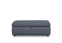 World of Leather - Tyrell 120cm NC Leather Blanket Box - NC Ocean Blue