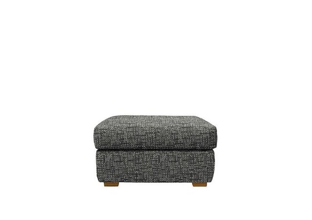G Plan - Seattle Fabric Footstool with Wooden Feet - Remco Slate