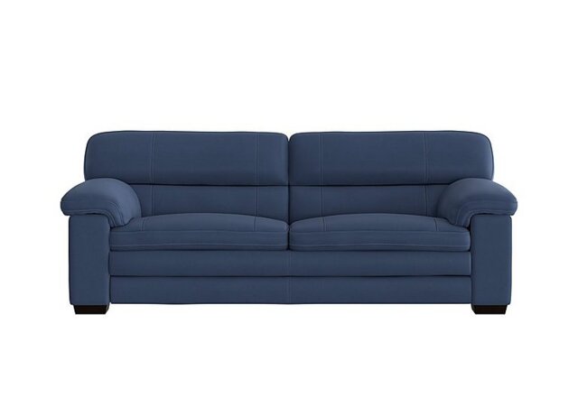 World of Leather - Cozee Fabric 3 Seater Sofa - Blue