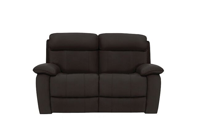 World of Leather - Moreno 2 Seater BV Leather Power Recliner Sofa with Power Headrests - Dark Chocolate