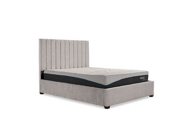 Miranda 133cm Headboard Manual Ottoman Bed Frame - King Size - Allora Stone