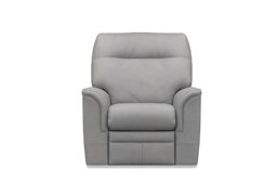 Parker Knoll - Hudson 23 Leather Chair with Power Recliner - Roma Steel