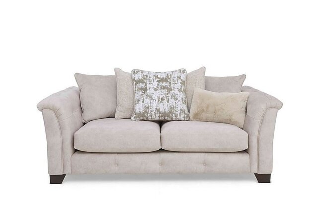 Aura 3 Seater Scatter Back Sofa - Enzo Cream