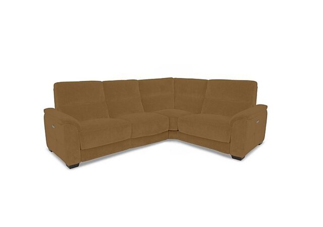 Saffron Small Fabric Power Recliner Right Hand Facing Corner Sofa - Sofas and Armchairs - In Time for Christmas