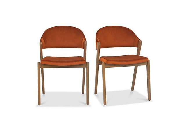 Stratford Pair of Fabric Dining Chairs