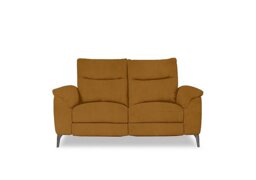 Morgan Fabric 2 Seater Power Recliner Sofa - Opulence Saffron