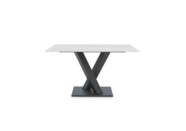 Warrior Crystal White Compact Fixed Dining Table - In Time for Christmas