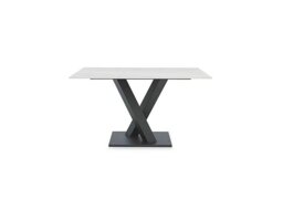 Warrior Crystal White Compact Fixed Dining Table - In Time for Christmas