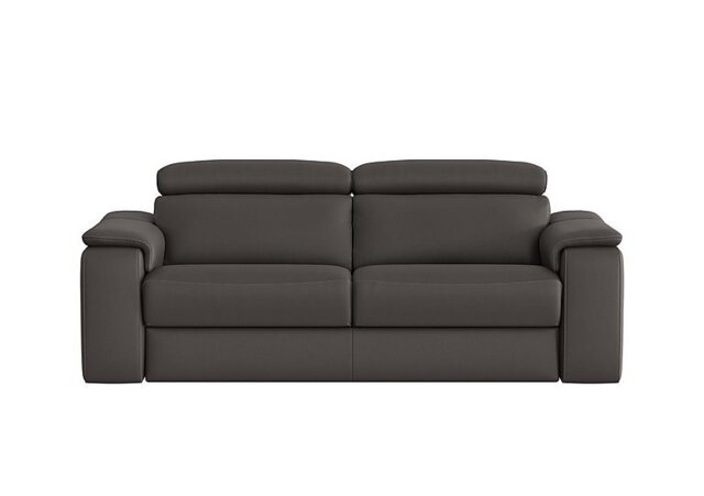 Nicoletti - Davide 3 Seater Leather Sofa - Torello Grigio Scuro