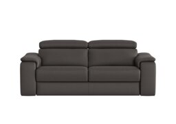 Nicoletti - Davide 3 Seater Leather Sofa - Torello Grigio Scuro