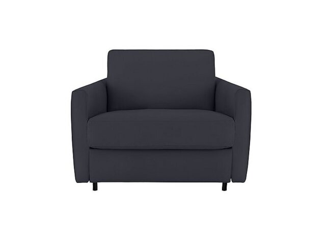 Nicoletti - Alcova Leather Chair Sofa Bed with Slim Arms - Torello Blu - Sofas and Armchairs - In Time for Christmas