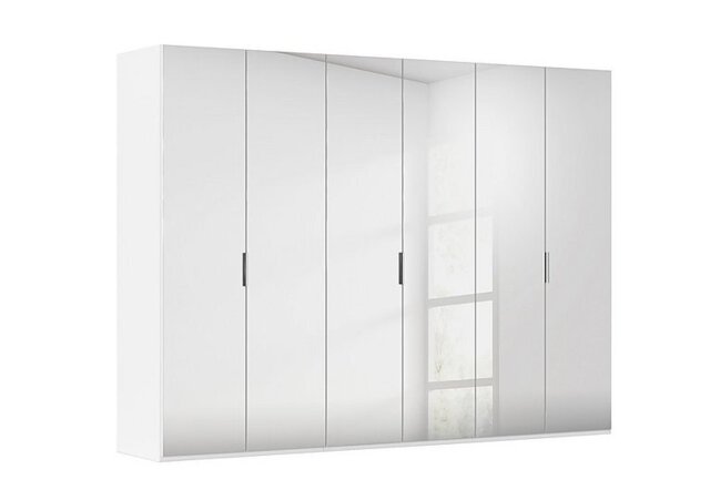 Rauch - Formes 6 Door Bifold Wardrobe with Mirror Doors - White