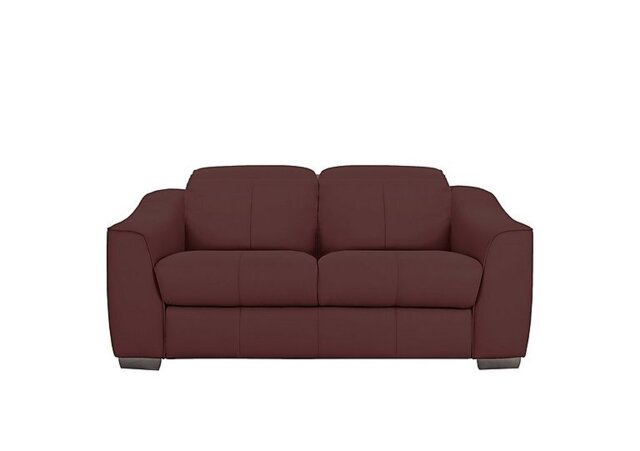 World of Leather - Xavier 2 Seater NC Leather Sofa with Power Recliner - NC Deep Red
