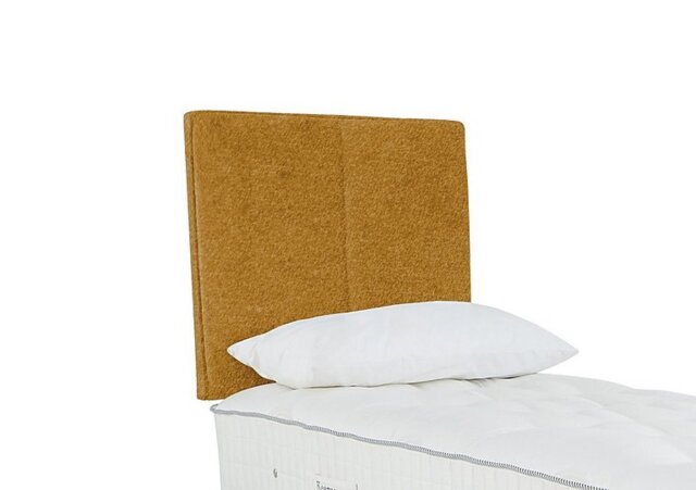 Sleepeezee - Haig Floor Standing Headboard - Single - Tweed Mustard