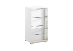 Rauch - Rio 40cm 4 Drawer Chest - Alpine White Carc/Mirror - Bedroom Furniture