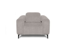 Elphaba Fabric Recliner Chair with Power Recliner with Storage Arms - Dexter Ivory