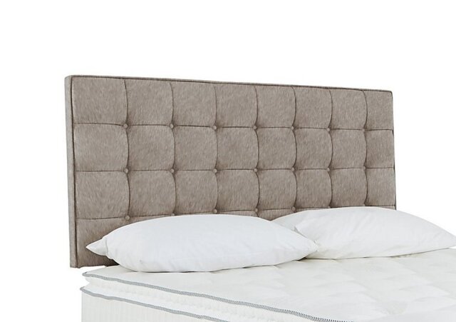 Sleepeezee - Bowmore Strutted Headboard - King Size - Joshua Latte