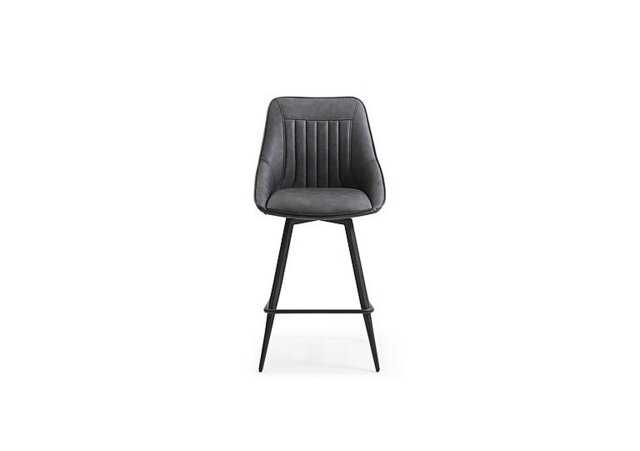 Crete Faux Leather Swivel Bar Stool