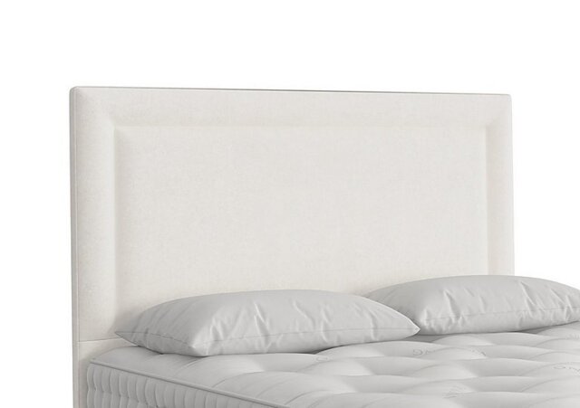 Vispring - Helios Floor Standing Headboard - Super King - Faux Suede Snow